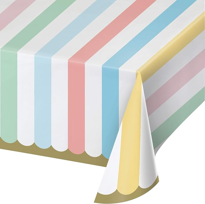 Creative Converting Pastel Celebrations Paper Tablecloth, 1 ct | Amazon (US)