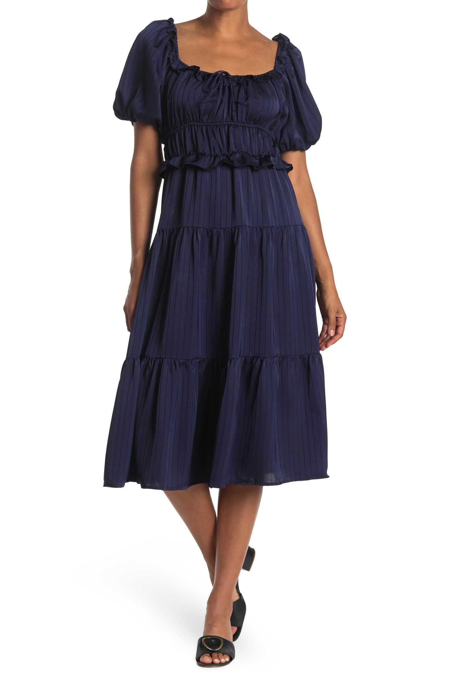 Striped Off-the-Shoulder Tiered Maxi Dress | Nordstromrack | Nordstrom Rack