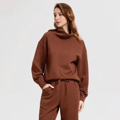 Women's Scuba Draped Pullover Sweatshirt - A New Day™ | Target