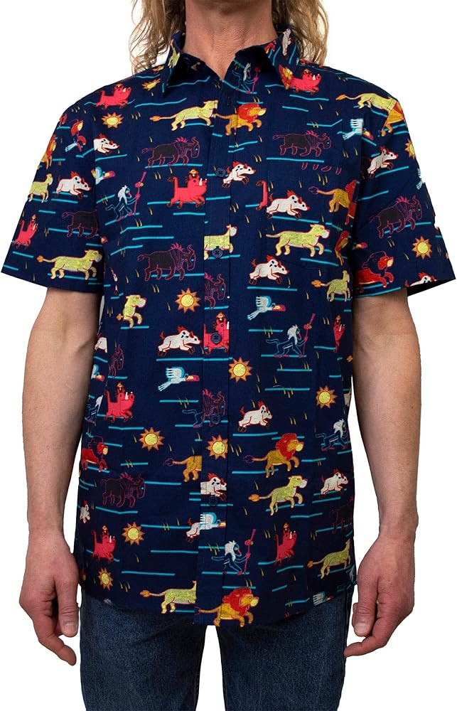 Disney Men's Lion King Button Down Shirt | Amazon (US)