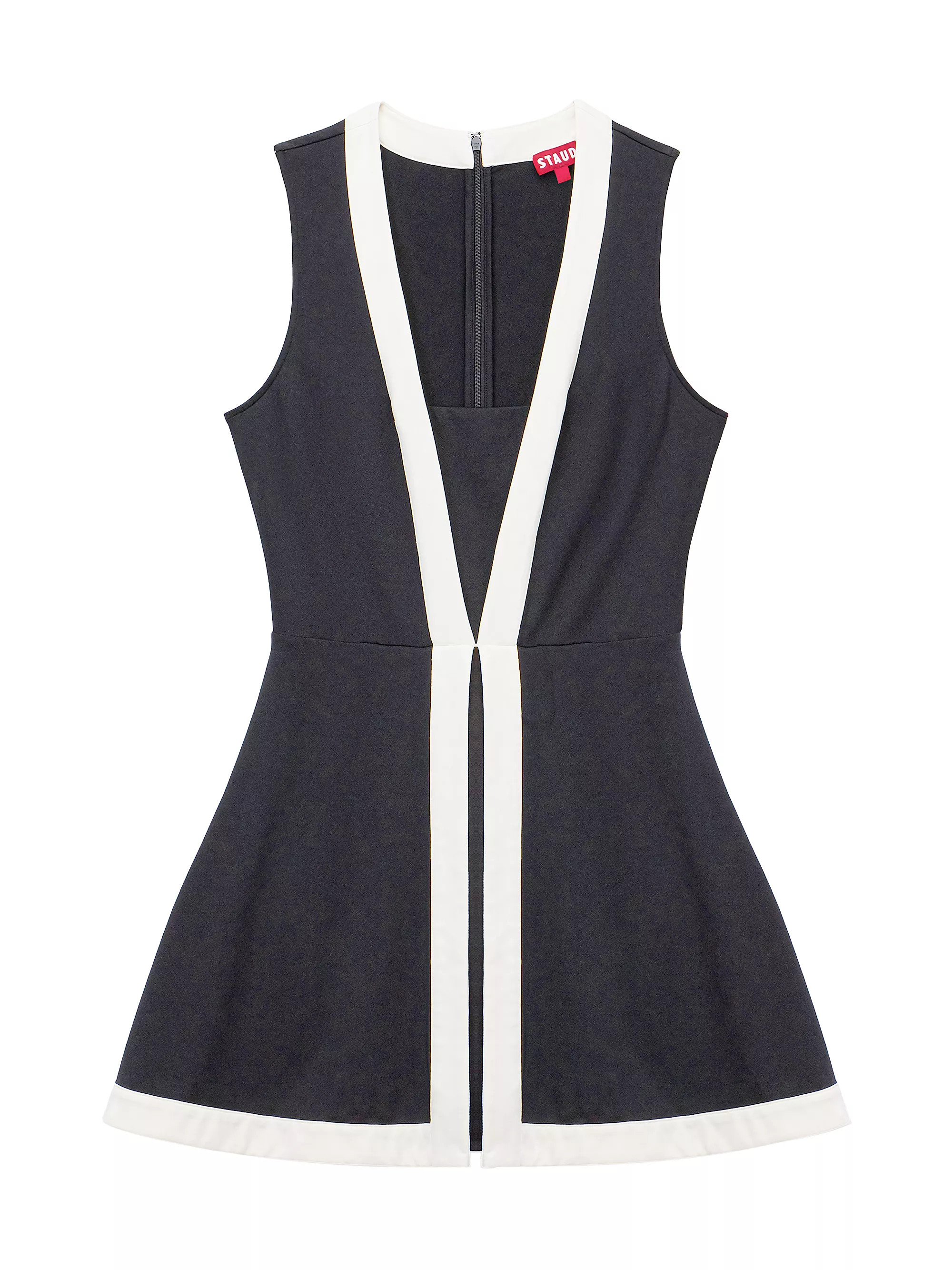 STAUD COURT Cross-Court Two-Tone Minidress | Saks Fifth Avenue