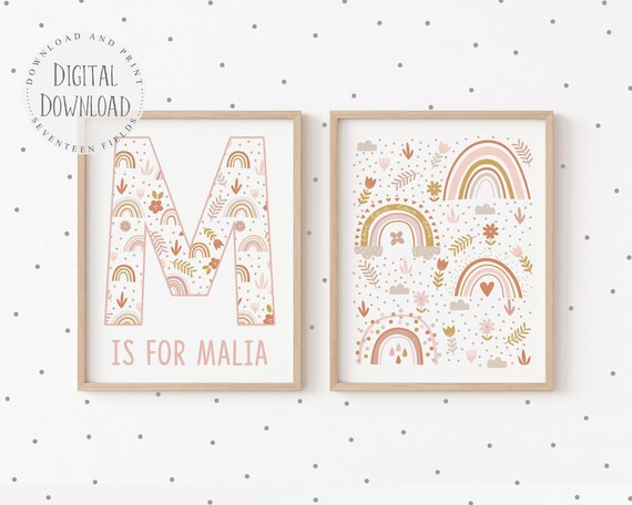 Boho Kids Room Decor Toddler Girl Wall Art Boho Nursery | Etsy Canada | Etsy (CAD)