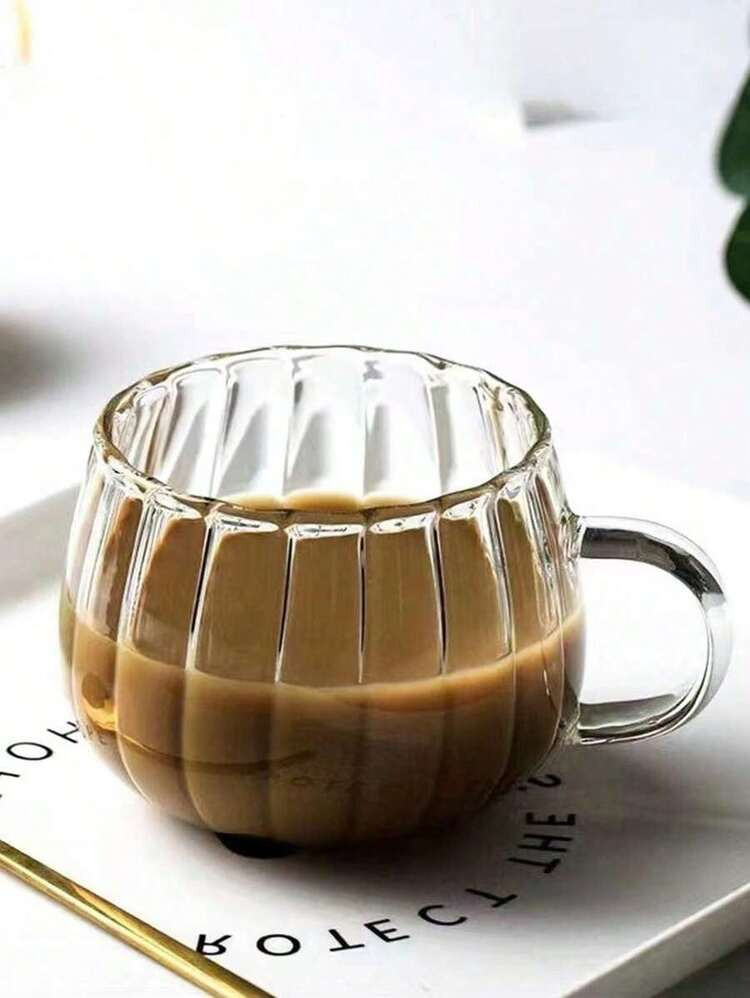 1PC 450ml Glass Pumpkin Cup, Coffee Cup, Clear Glass, Breakfast Cup, Milkshake Cup, Juice Cup, Milk Cup, Clear Cup Drinking Cup, Latte Cup, Espresso Cup, Cappuccino Cup, Latte Cereal Yogurt Drink Cup, Milk Cup Fashion Cup Multi-Purpose Cup Clear Soup Cup, Drink Mug Mug Cute Pumpkin Halloween Coffee Mug Home Office(Without Spoon, It Needs To Be Purchased Separately) | SHEIN