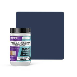 1 qt. Navy Cabinets, Countertops, Furniture and More Multi-Surface All-in-One Interior/Exterior Refinishing Paint | The Home Depot