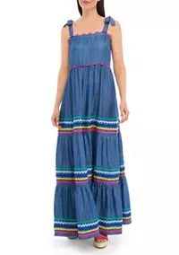 Women's Sleeveless Tiered Ric Rac Dress | Belk