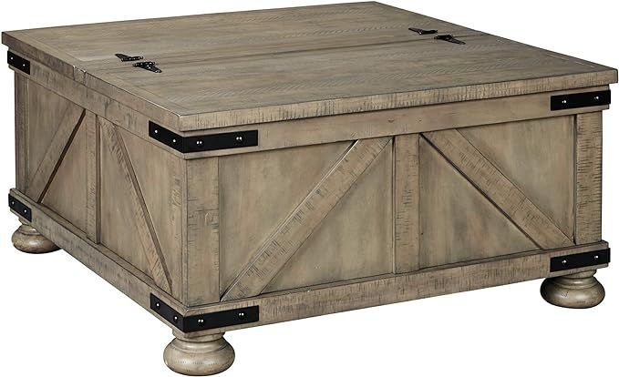 Signature Design by Ashley - Aldwin Coffee Table with Lift Top, Gray | Amazon (US)