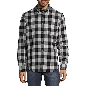 St. John's Bay Super Soft Mens Long Sleeve Flannel Shirt | JCPenney
