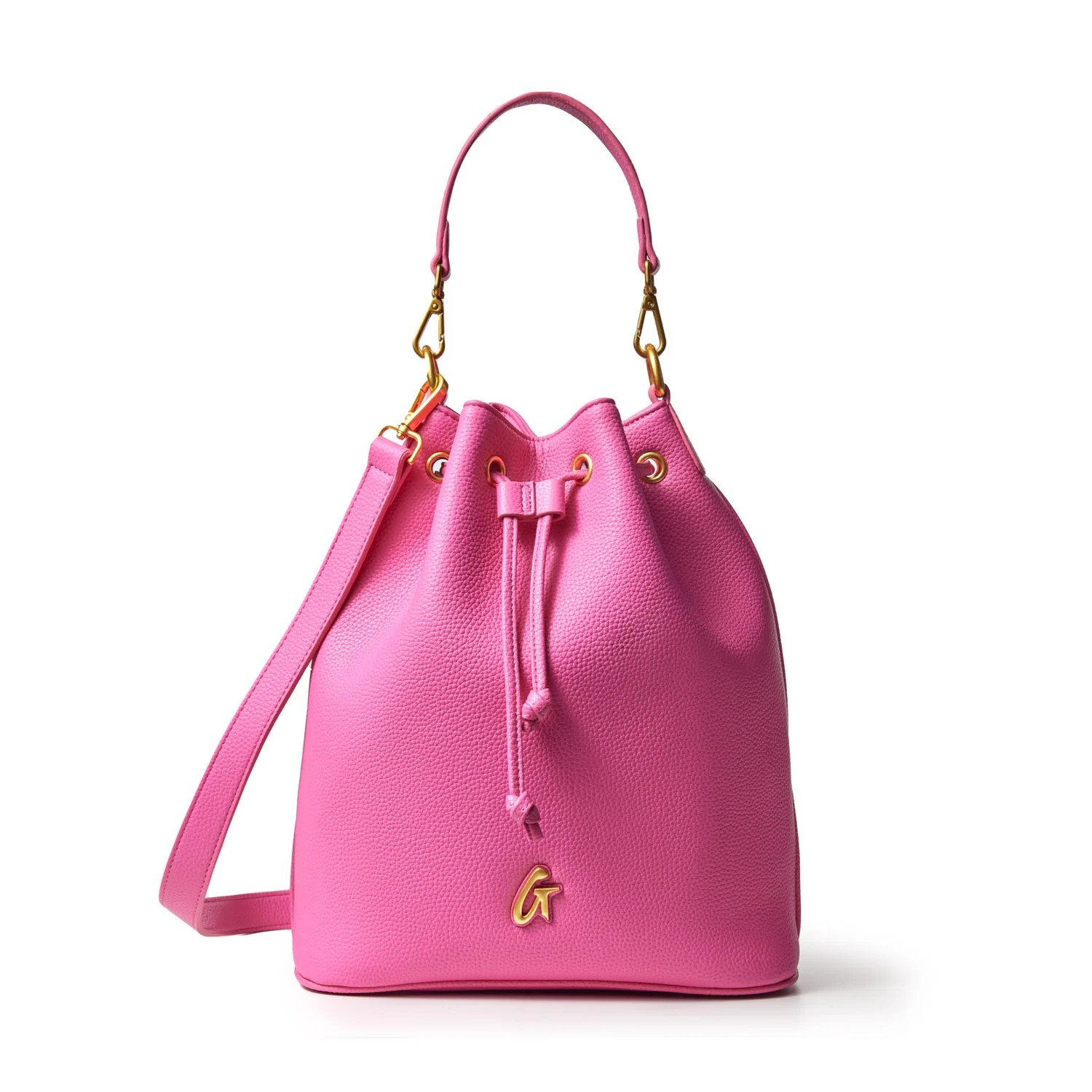 LARGE PEBBLE BUCKET BAG - HOT PINK | Glam-Aholic Lifestyle