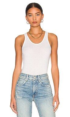 AGOLDE Karla Tank in White from Revolve.com | Revolve Clothing (Global)