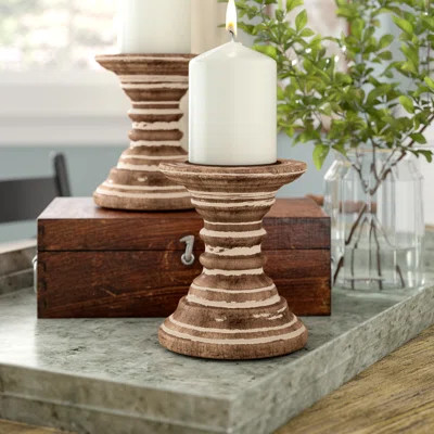 Small Wood Candlestick Joss & Main | Wayfair North America