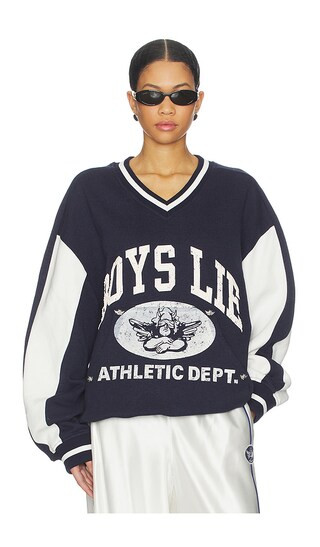 Athletics Hayley Pullover in Navy Multi | Revolve Clothing (Global)