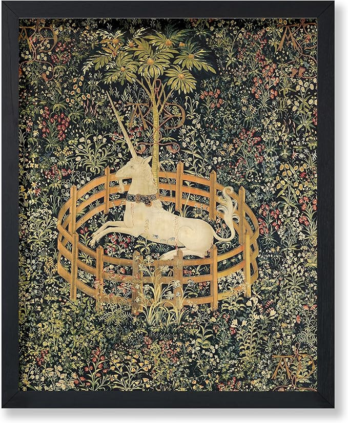 Poster Master Vintage Unicorn Poster - Retro Unicorn in Captivity Print - Mythology Art - Fantasy... | Amazon (US)