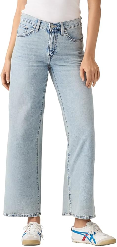 Levi's Women's Middy Wide Leg Ankle Jeans | Amazon (US)