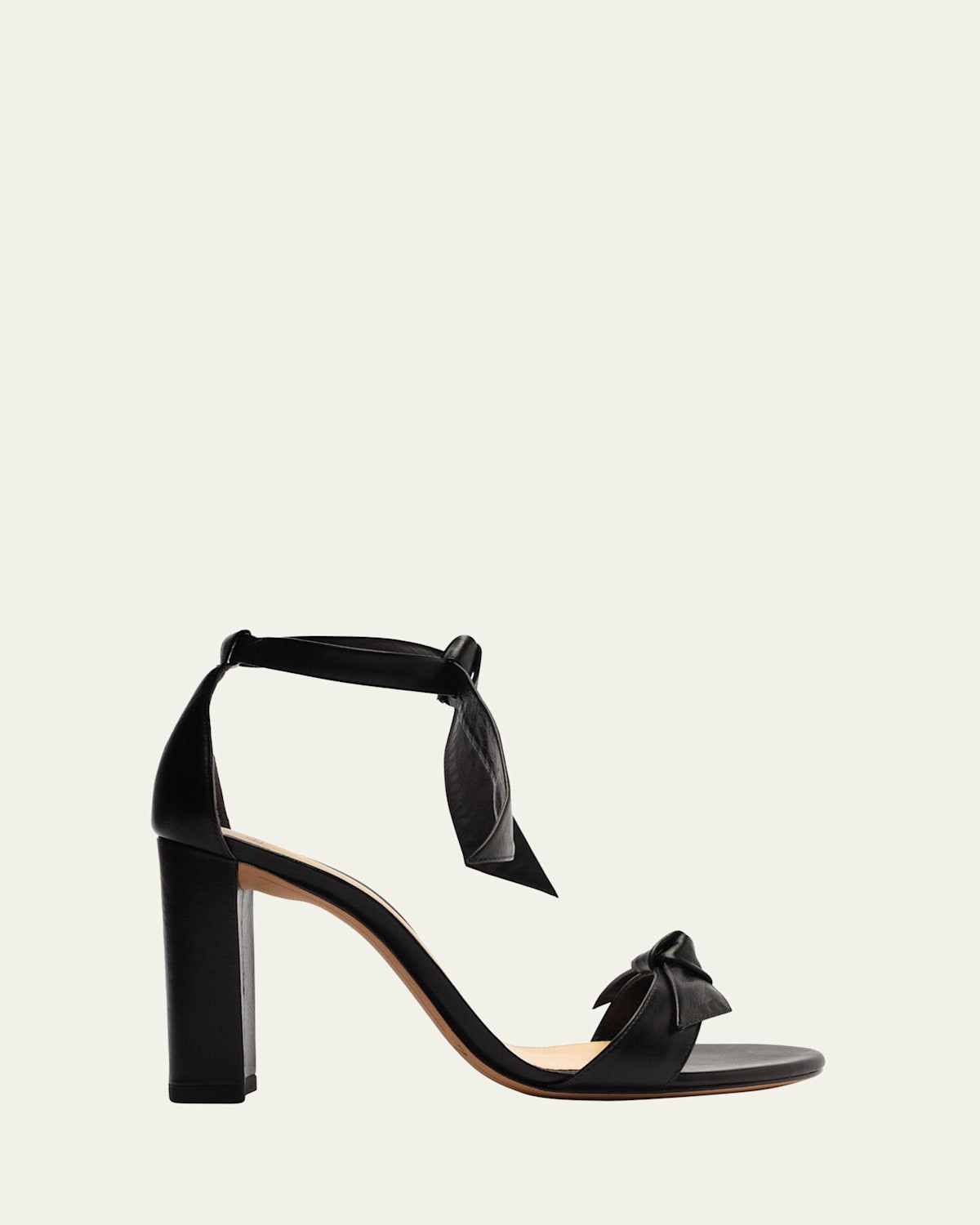 Clarita Leather Bow Ankle-Strap Sandals | Bergdorf Goodman