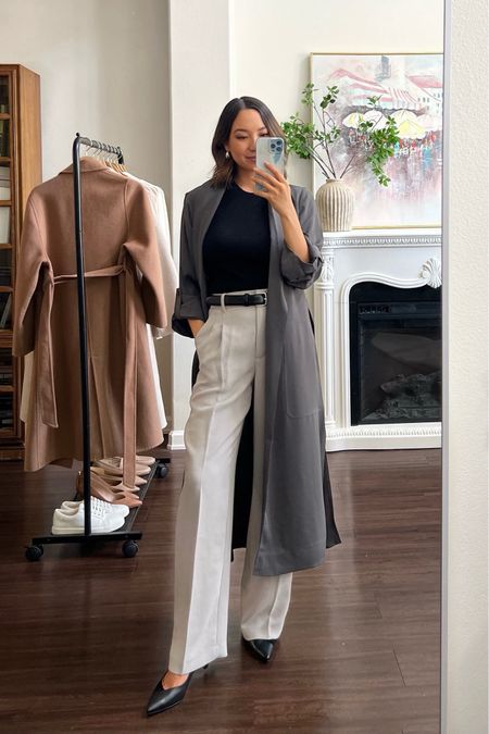 Aritzia is having a summer sale for up to 50% off everything! This full outfit is on sale 

Workwear favorites from Aritzia 

xs for black top (runs big)
pants 25 regular (available in 4 lengths + tons of different colors) 

#LTKworkwear #LTKstyletip

#LTKSummerSales #LTKWorkwear