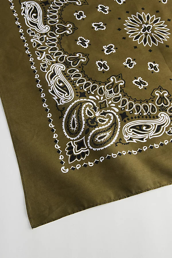 Rothco Paisley Pattern Cotton Bandana in Olive at Urban Outfitters | Urban Outfitters (US and RoW)