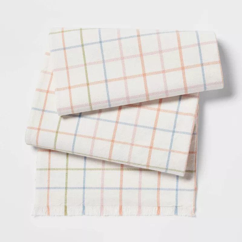 72" x 14" Cotton Plaid Table Runner - Threshold™ | Target