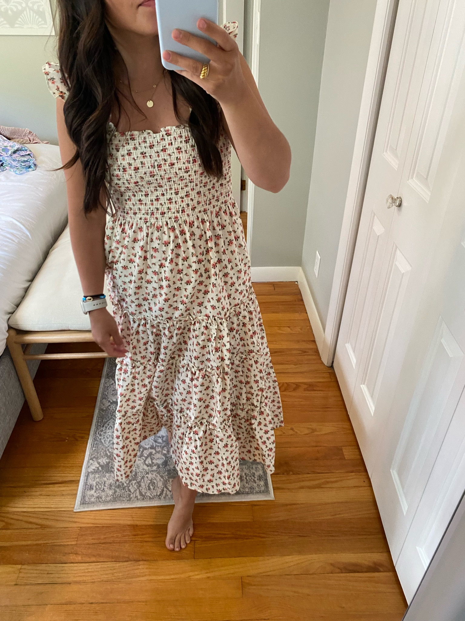 Little bud florals are so pretty for spring and summer! This dress is back in stock! 

#LTKstyletip
