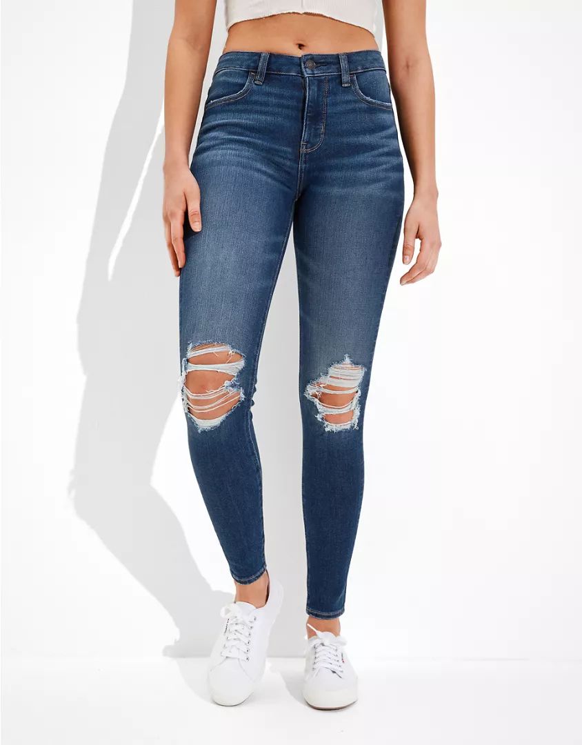 AE Dream Ripped High-Waisted Jegging | American Eagle Outfitters (US & CA)