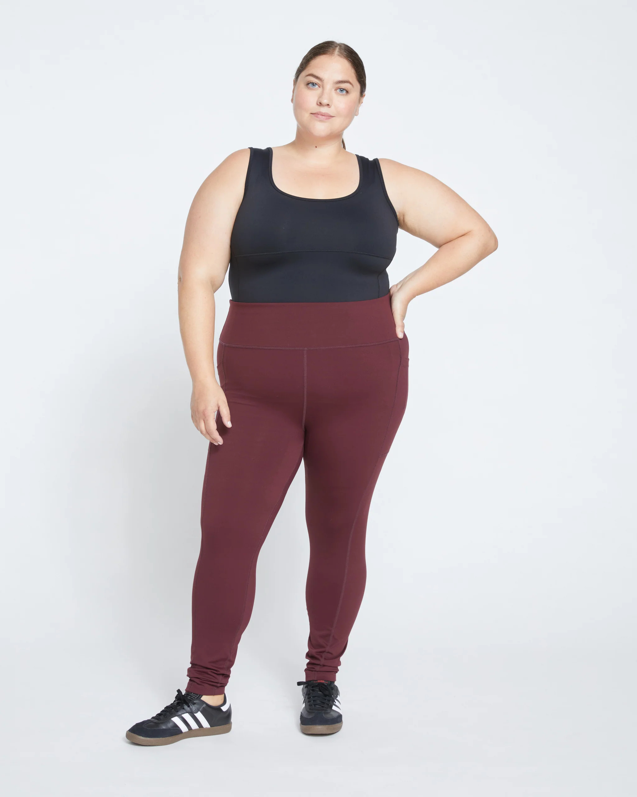 Next-to-Naked Pocket Legging - Black Cherry | Universal Standard
