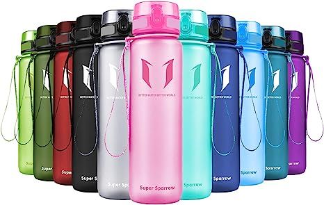 Super Sparrow Sports Water Bottle12oz&17oz&25oz&32oz&50oz Non-Toxic BPA Free & Eco-Friendly Trita... | Amazon (US)