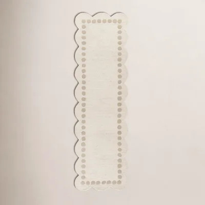 Lola Hand Tufted Wool Solid Ivory Area Rug 2'3" X 8' Runner | Wayfair North America