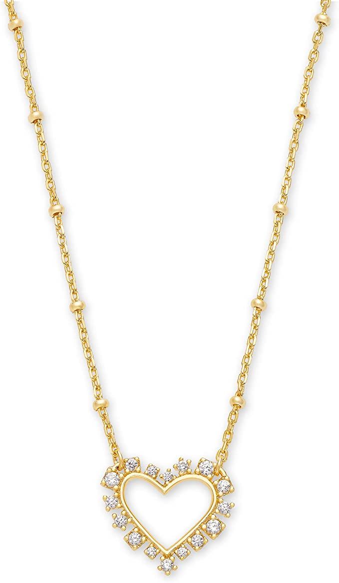Kendra Scott Women's Ari Heart Crystal Pendant Necklace | Amazon (US)
