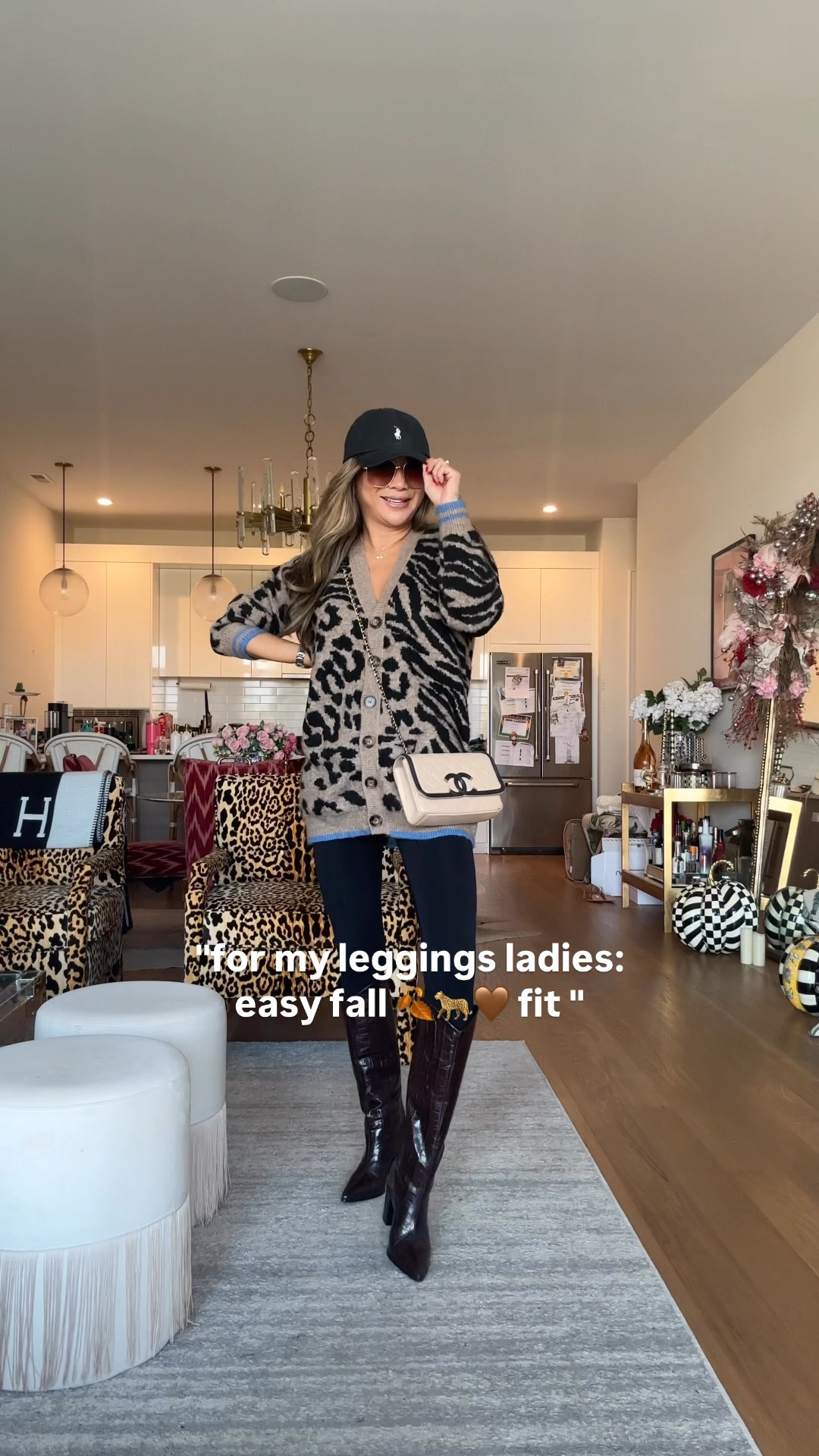 Easy ootd with leggings, fall style, fall outfit, leopard sweater, Amazon leggings, knee high boots, everyday casual outfit. Small in all 

#LTKSeasonal #LTKStyleTip