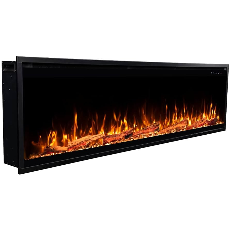 Touchstone Sideline Elite Pro 72" Smart Electric Fireplace- Wall-Mount/Recessed Installation- 6 R... | Amazon (US)