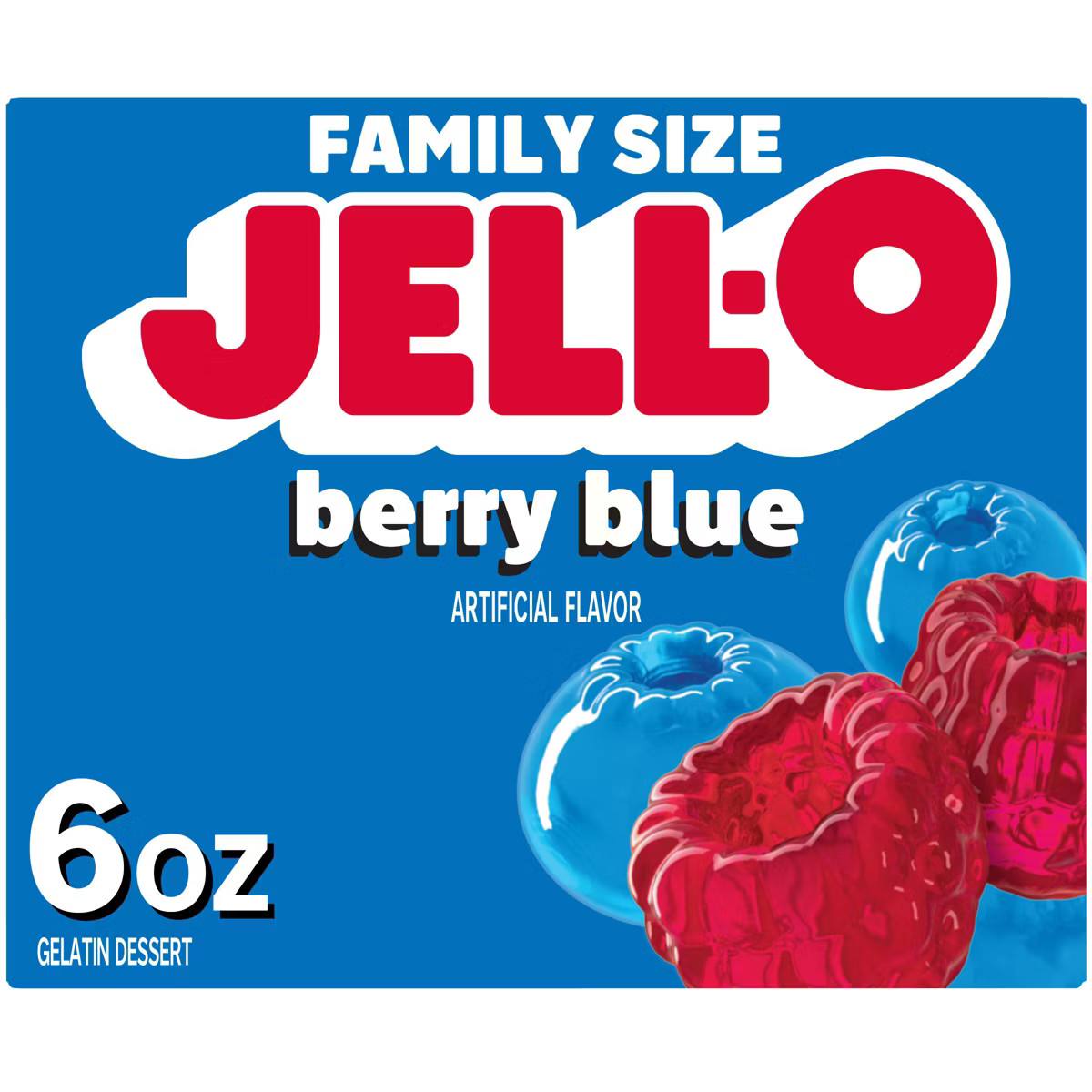 JELL-O Blue Berry Gelatin - 6oz | Target