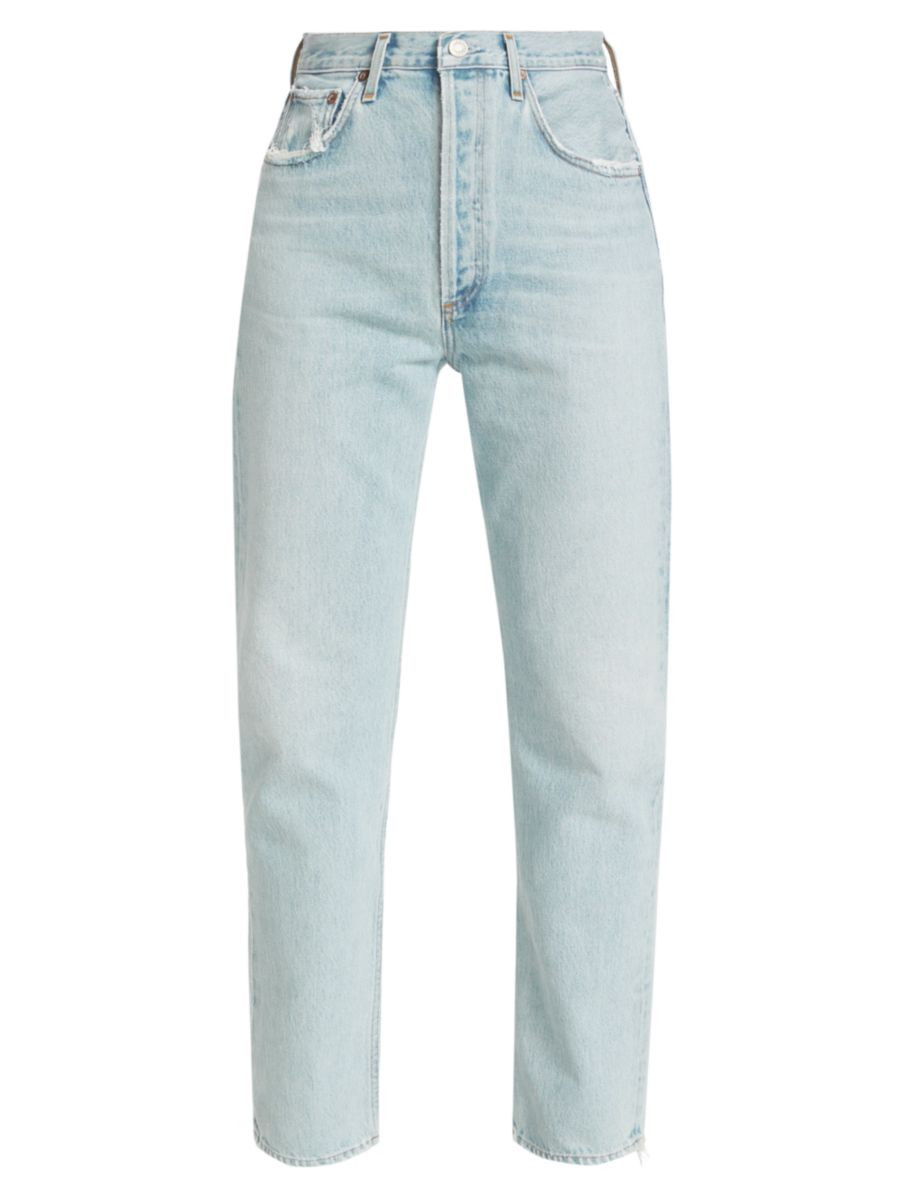 '90sStraight-Leg Pinch-Waist Jeans | Saks Fifth Avenue