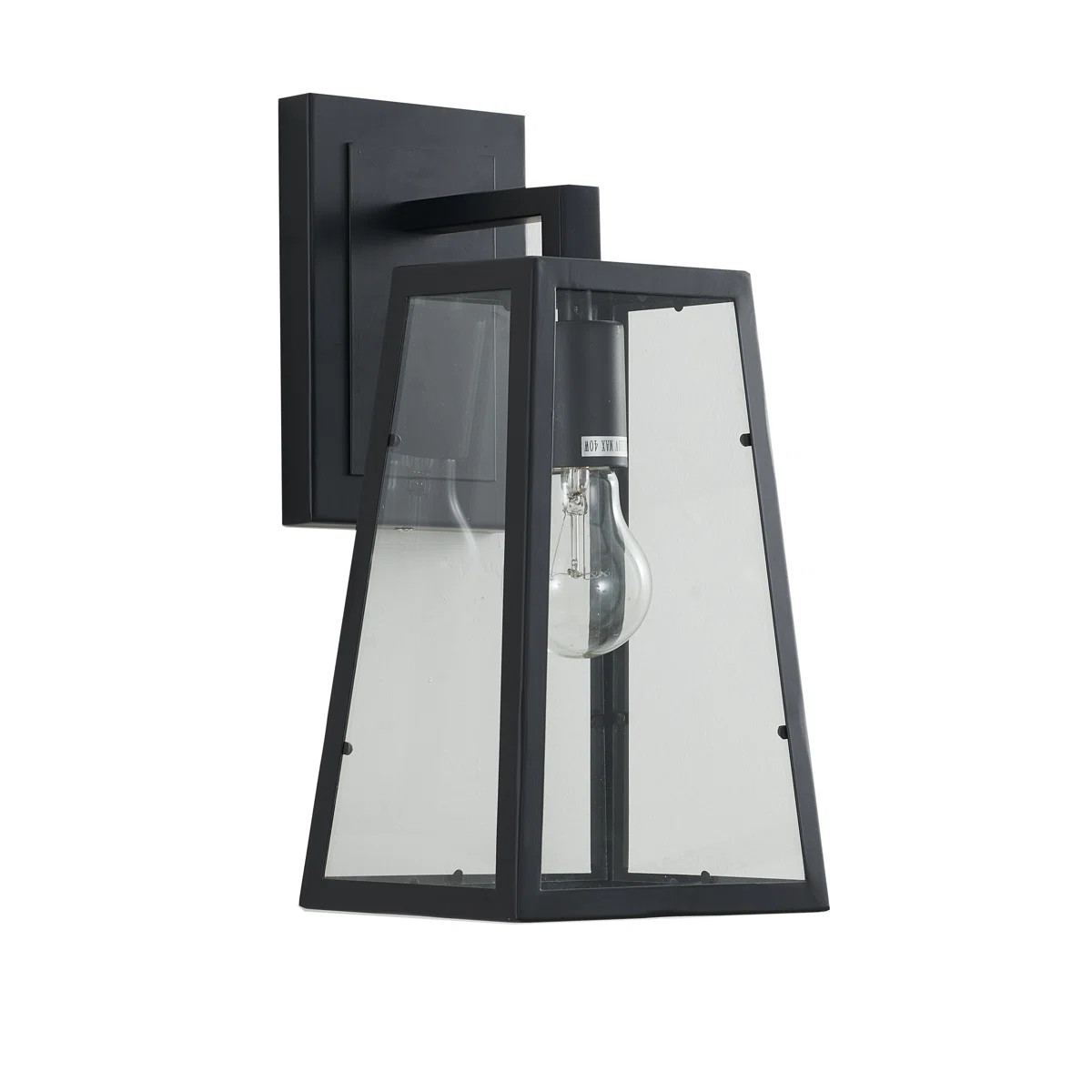 Wilmore Industrial 1-Light Glass Lantern Wall Sconce | Wayfair North America