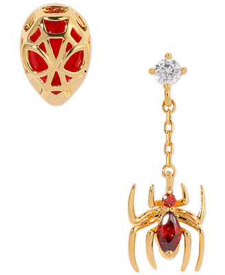 Color Crystal Spiderman Mismatch Stud & Drop Earrings | Macy's