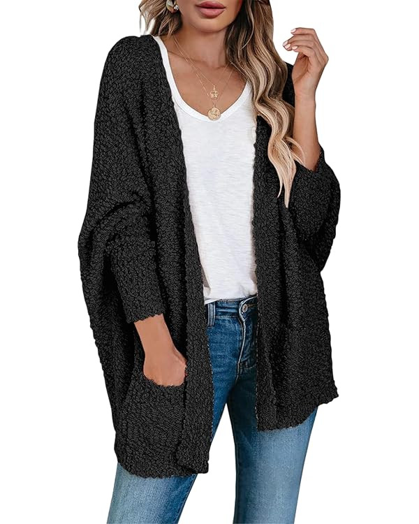 Saodimallsu Chunky Popcorn Cardigan Sweaters | Amazon (US)