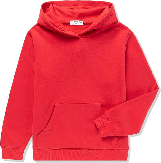 AMERICLOUD Kids Soft Brushed Fleece Pullover Hoodie Casual Athletic Pockets Hooded Sweatshirt for... | Amazon (US)