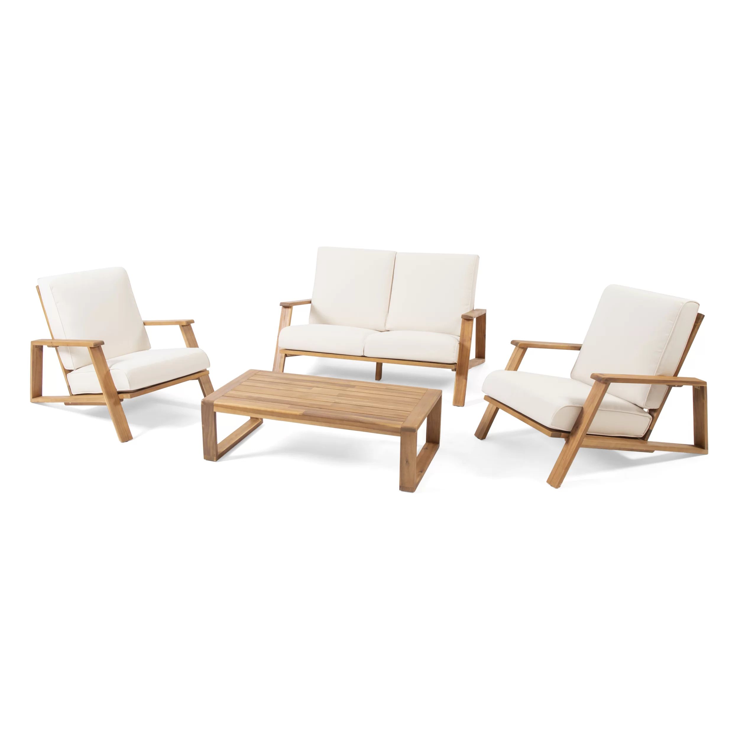 Isham 4 - Person Seating Group with Cushions | Wayfair North America