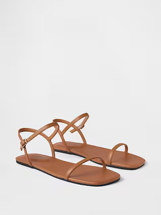 Vegan-Leather Strappy Sandals | Gap Factory