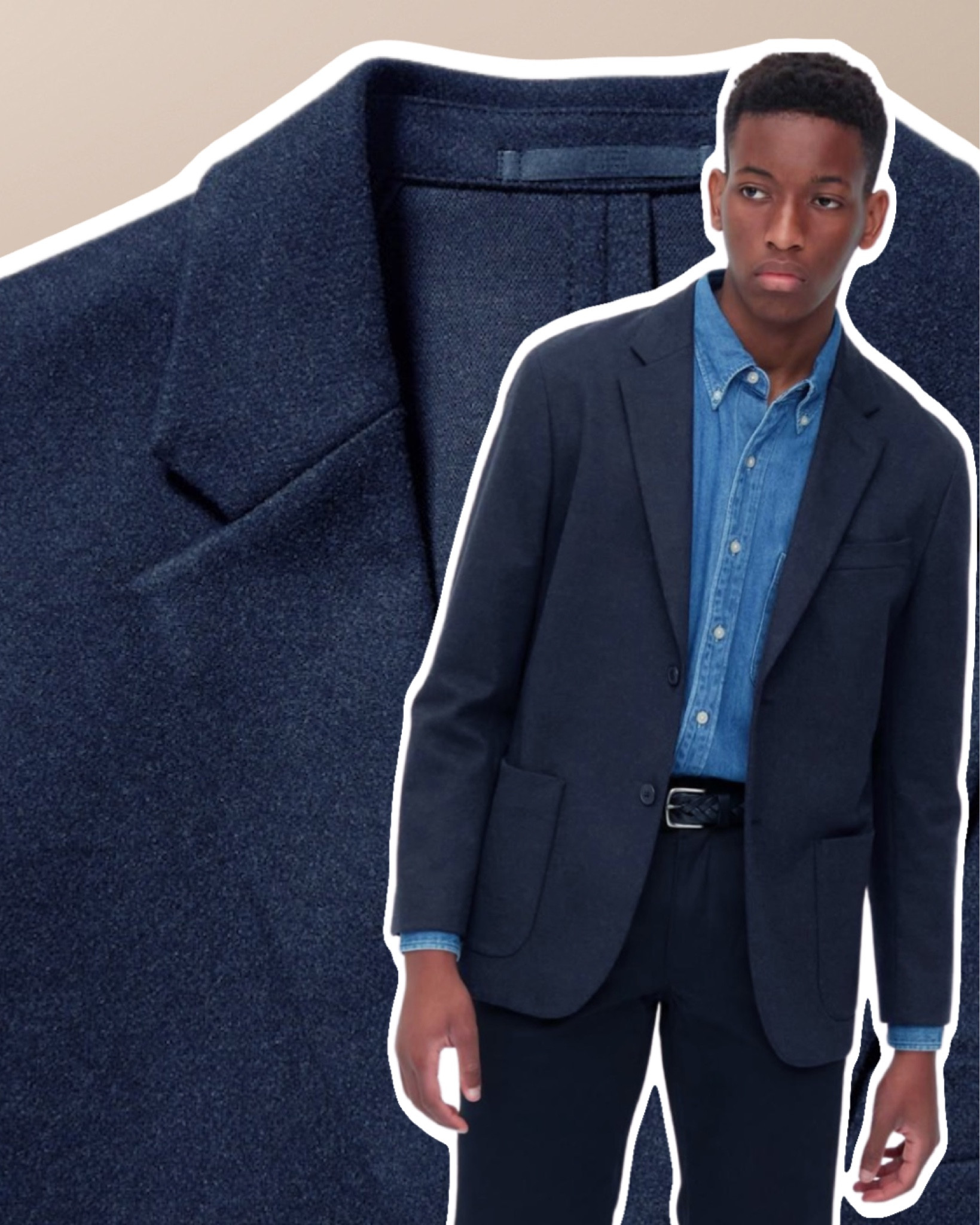 If you’re shopping on a budget, this is the perfect piece for you! This unstructured Jersey knit blazer will elevate a casual ensemble while fitting seamlessly with dressier pieces as well. Dress it up, dress it down, and relish in this fantastic sub-$100 garment.  

#LTKGiftGuide 

#LTKstyletip #LTKmens