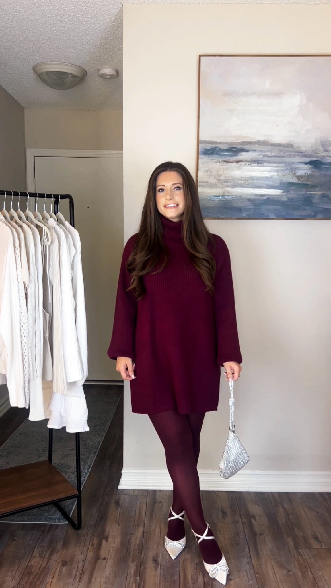 Holiday Party Outfit 🎁 Amazon Holiday Party Look | I’m 5’1 wearing size Large in the sweater so I could wear it as a dress  

#LTKStyleTip #LTKShoeCrush #LTKHoliday