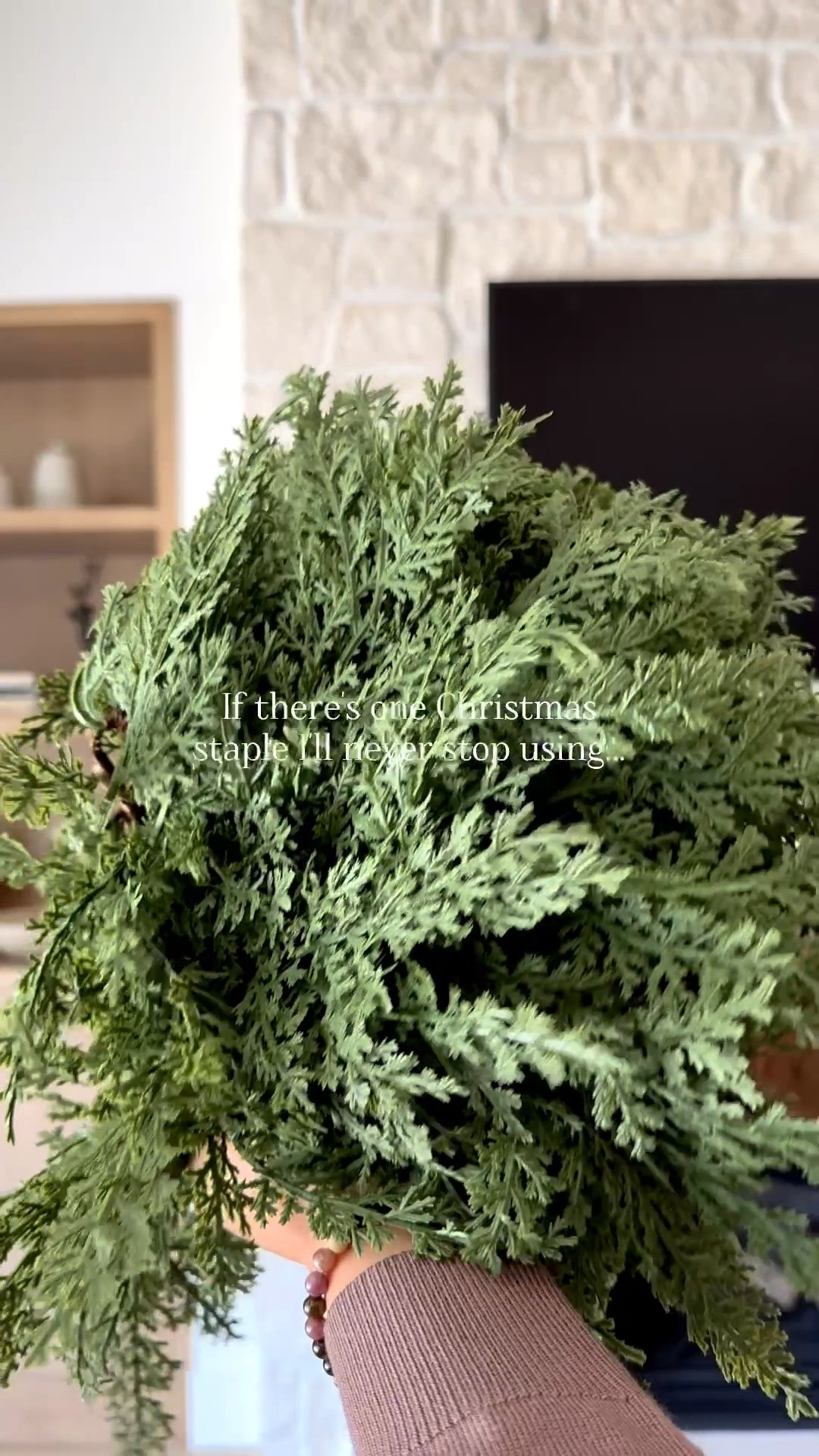 If there’s one Christmas find I bring back year after year, it’s this garland! 🎄 It’s full, realistic, and looks so much more expensive than it is. One of my favorite affordable holiday finds that makes such a beautiful statement without breaking the bank. Linking it here