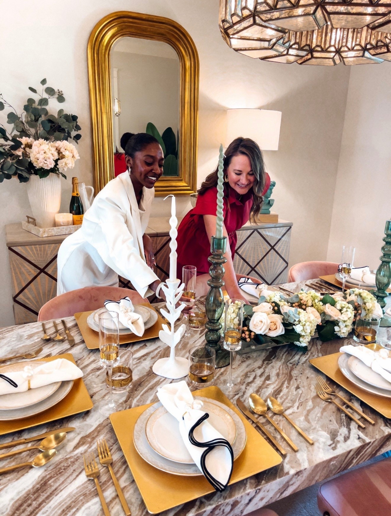 Get your dining room ready for Easter 🐣 during the 30% off dining event @the.frontgate.group 
This is my incredible designer Clarece and she is available to help you out at the Dallas Preston Hollow location 😊

#LTKHome #LTKSpringSale #LTKSaleAlert