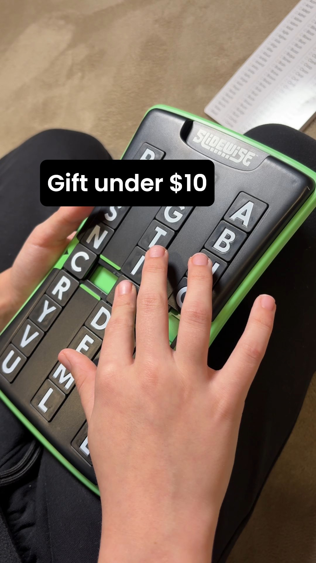 The way we were all fighting for a turn… even me. The sliding letters are weirdly satisfying lol. This has a 40% discount right now (if you hurry) making it just around $8! Perfect stocking stuffer or something for under the tree 🎄🎁

Comment GIFT if you want the link 

@educationalinsights 
#educationalinsights #wordgames #kidstoys #giftideas #stockingstuffers #momsoftiktok #instamomcommunity #boymomlife #parenthoodunfiltered #kidapproved #toysforlearning #educationaltoysforkids #quiettimetoys #independentplay #kidswhoplay #montessoriathome #familyfunideas #teacherapproved #wordpuzzles #brainbuildingplay #giftguideforkids 

#LTKHoliday #LTKGiftGuide #LTKKids