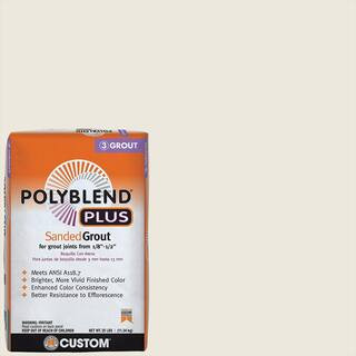 Polyblend Plus #381 Bright White 25 lb. Sanded Grout | The Home Depot
