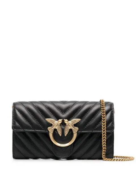 PINKO Quilted Leather Shoulder Bag - Farfetch | Farfetch Global