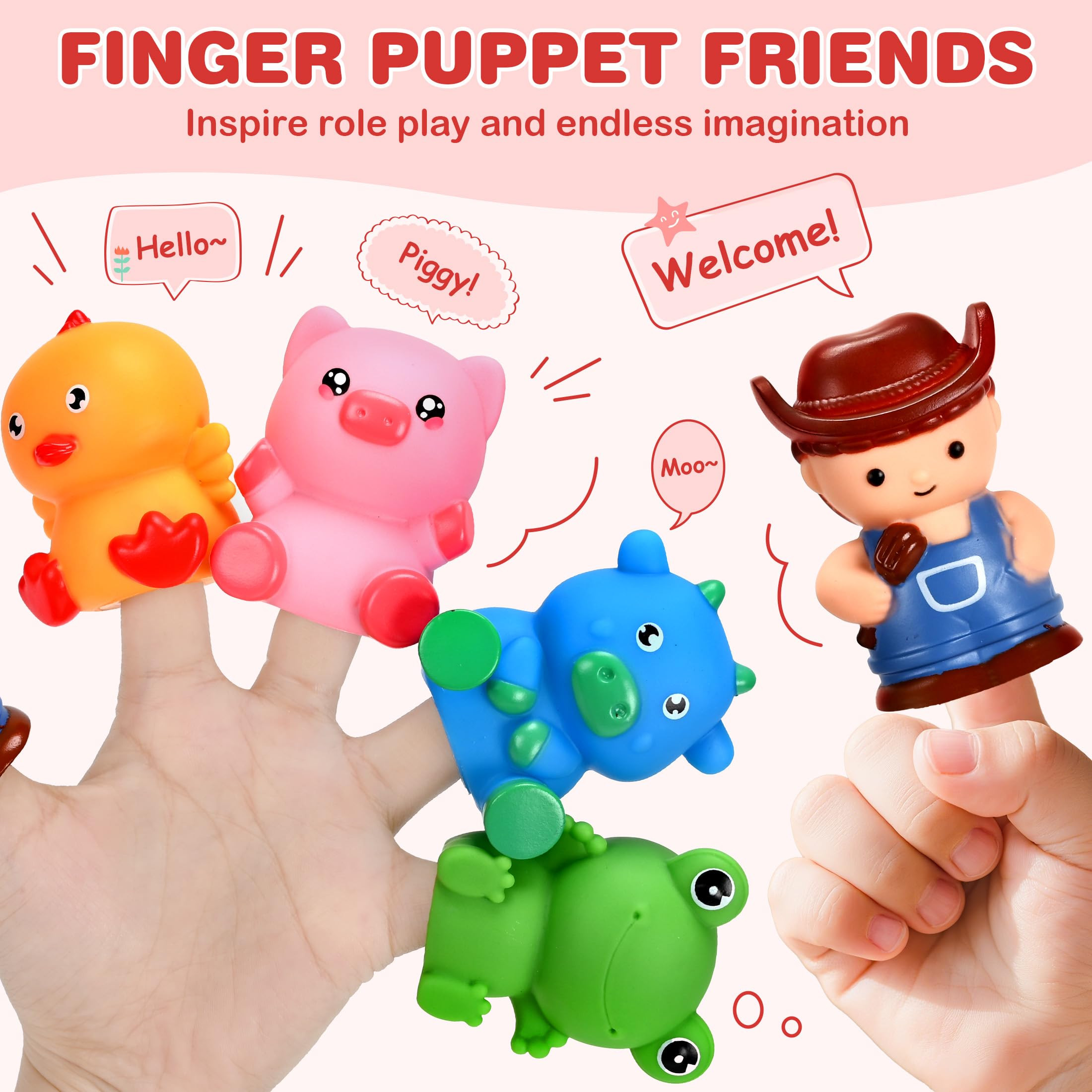 Montessori Toys for Toddlers 1 2 3 Years Old, Farm Animal Train Set with Counting Matching Sortin... | Amazon (US)