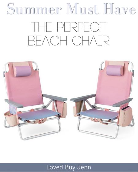 These are the most gorgeous beach chairs I have ever seen. It literally has every feature you could want in a beach chair  

5 Adjustable Positions for Maximum Comfort】Experience ultimate relaxation with our camping chair that offers 5 different adjustable positions. Whether you want to sit upright or lie down for a sunbathing session at the beach, this chair has got you covered. Simply adjust the armrest to find your desired position.
【Easy-Fold Design For Convenient Use】Our beach chair for adults is incredibly easy to fold and unfold with just two simple steps. Open the fixed belt and unfold the chair, it's that effortless! Plus, it comes with an included carry bag, making transportation and storage a breeze.
【Practical Features for Your Outdoor Adventures】Get ready for a day filled with fun in the sun! Our beach chair set includes a PEVA ice pack to keep your drinks cool, a cup holder for easy access to your favorite beverages, and a folding towel bar for added convenience. Additionally, there's a spacious storage bag in the back of the chair to hold all your essentials, such as snacks, sunglasses, and more.
【Lightweight Yet Sturdy Construction】Don't let heavy beach chairs weigh you down during your travels! Our portable beach chair set is lightweight, weighing only 15.5lbs, making it perfect for on-the-go use. Despite its lightweight design, each chair has a weight capacity of 330lbs, ensuring durability and stability.
【Durable Materials for Long-Lasting Performance】Crafted from high-quality PVC material, our camping chairs are not only waterproof, but also breathable to prevent discomfort during hot weather. The chair's structure is made of anti-rust aluminum, adding extra stability and making it ideal for outdoor use. Enjoy superior comfort and reliability with our carefully selected materials.
