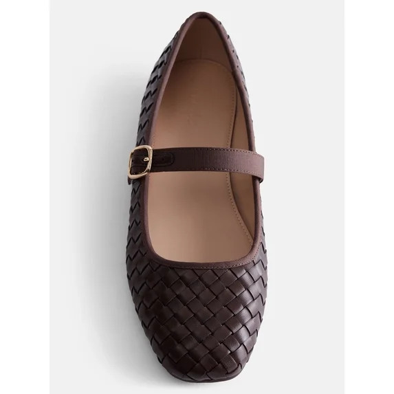 Scenario Women's Woven Mary Jane Flats | Walmart (US)