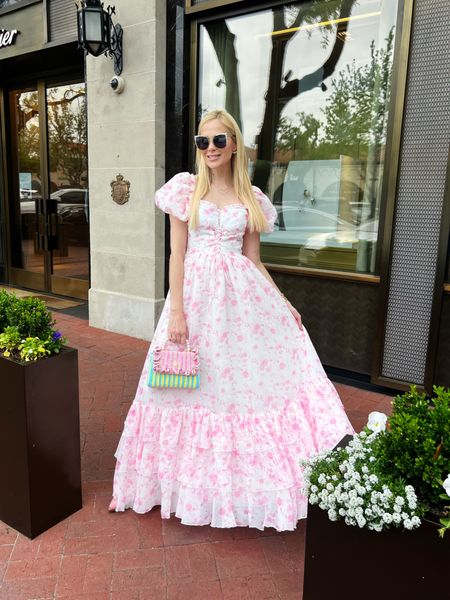 Easter outfit of dreams!! Wore this dreamy dress to a charity luncheon and trunk show today! 💖🐣🐰 🌸 Boho-chic lovers, you have to check out Amy Jane London!! They have the most stunning dresses and they’re such a great price point too!

Also loving my new Lele bag! Too cute for springtime from the contemporary collector collection 👛 

Linked everything on my stories and @shop.LTK!! Excited to start sharing more of my outfits daily in videos and pics 💕