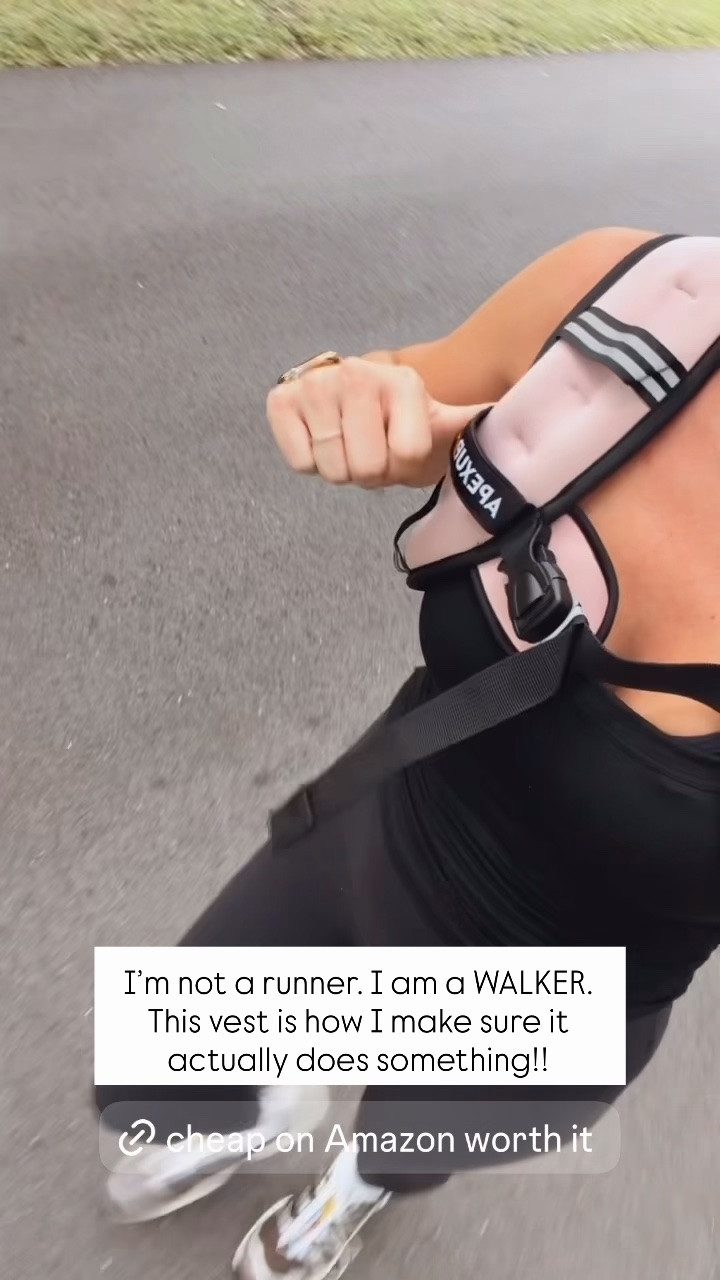 Weighted vest on Amazon for mom walks // hot girl walks // daily exercise // at home workout // healthy habits

#LTKselfcare #LTKActive #LTKvlog
