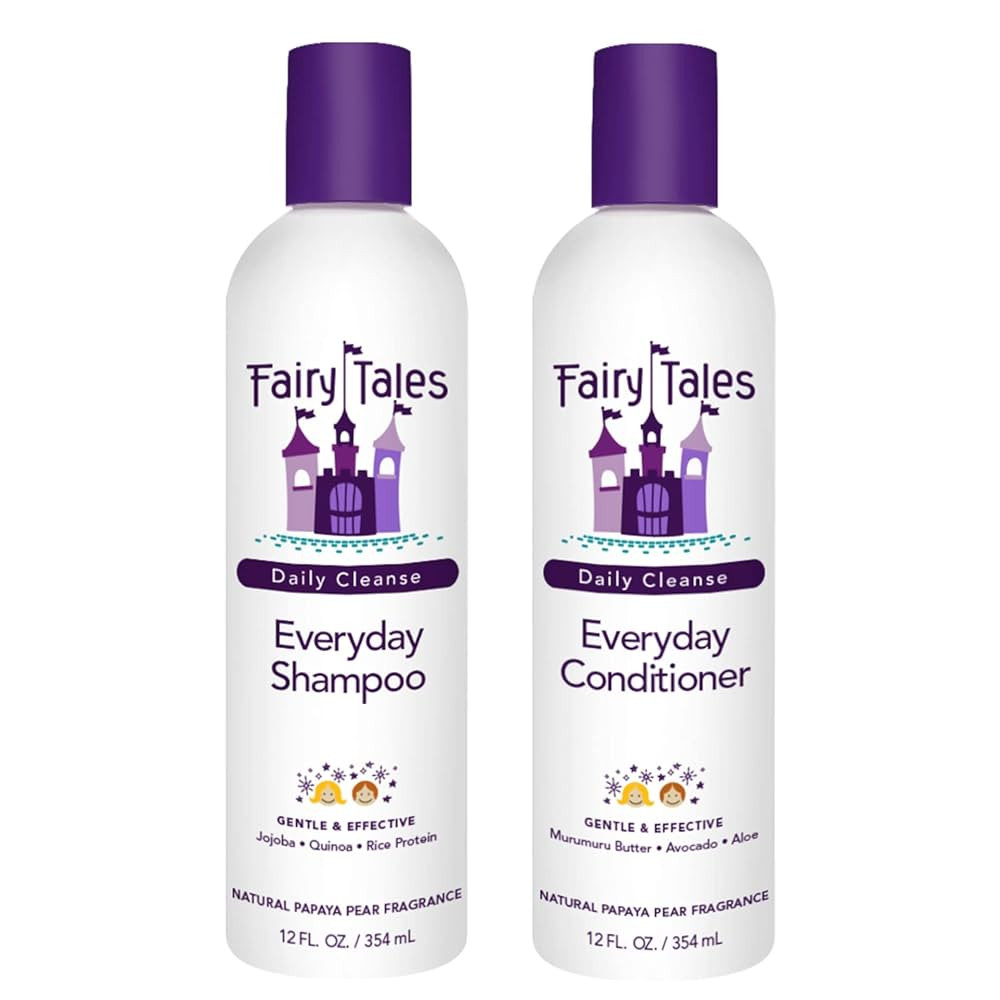 Fairy Tales Daily Cleanse Everyday Kids Shampoo + Conditioner set - Gentle Natural Defining, Tang... | Amazon (US)